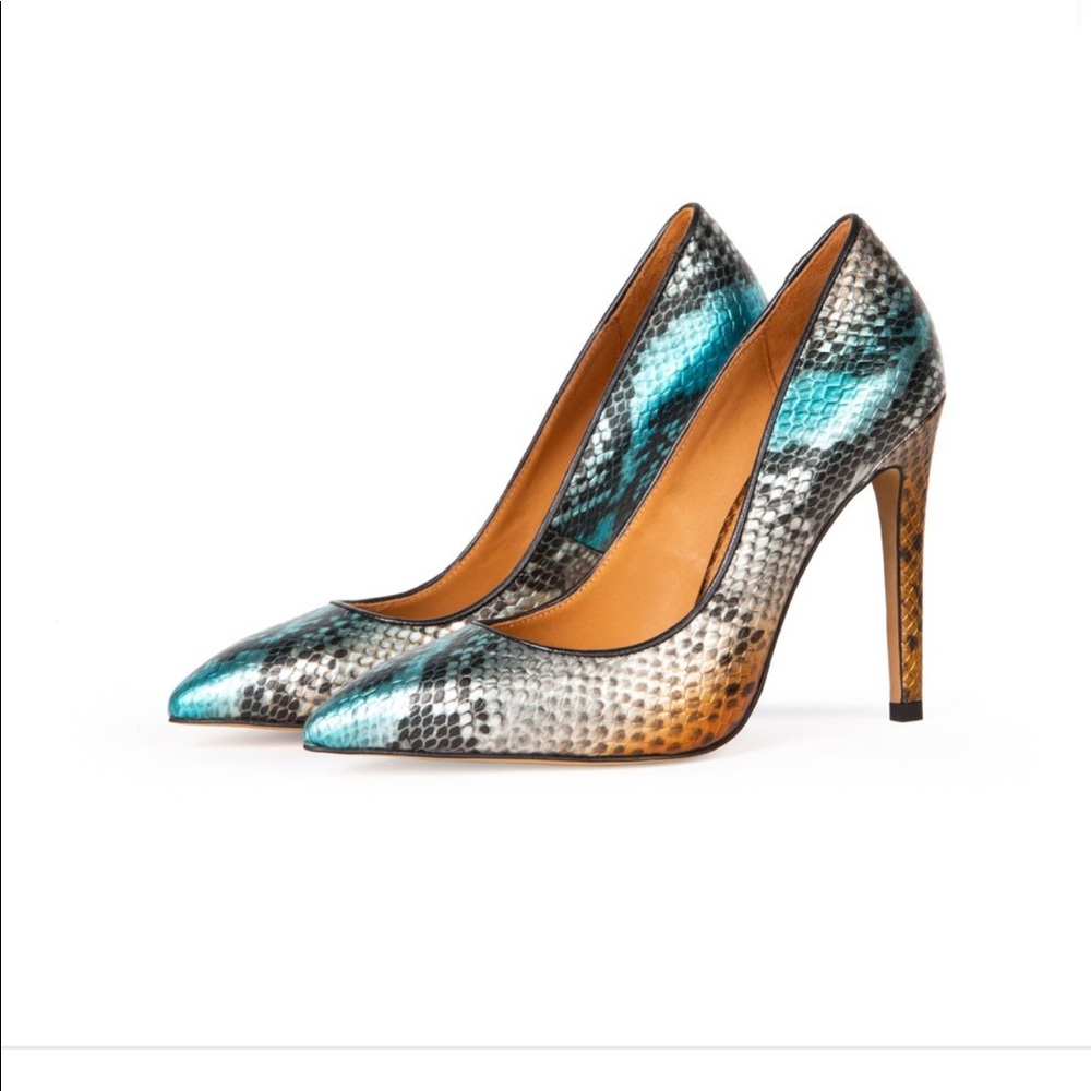 NWT Italian leather heels - Picture 2 of 6